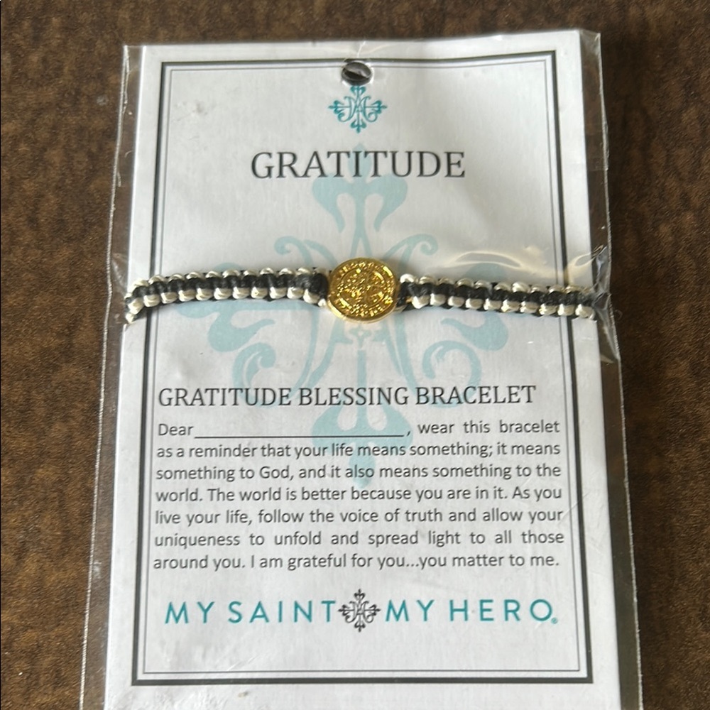 Gratitude Blessing Bracelet - Gold and Silver